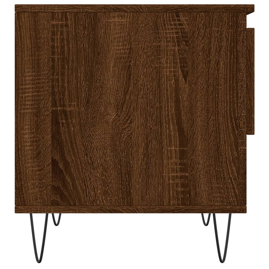 Coffee tables, 2 pcs, brown oak, 50x46x50 cm, wood