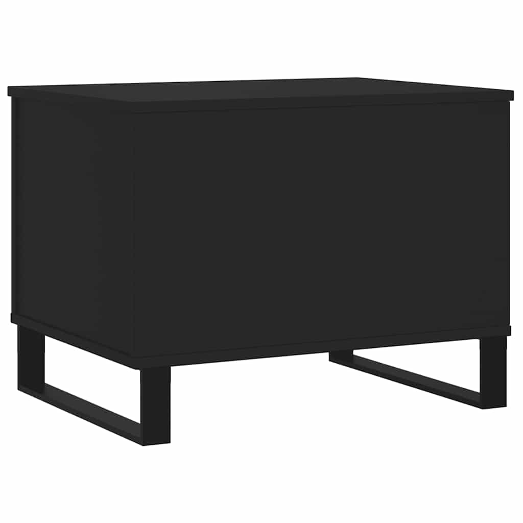 Coffee table, black, 60x44.5x45cm, engineered wood
