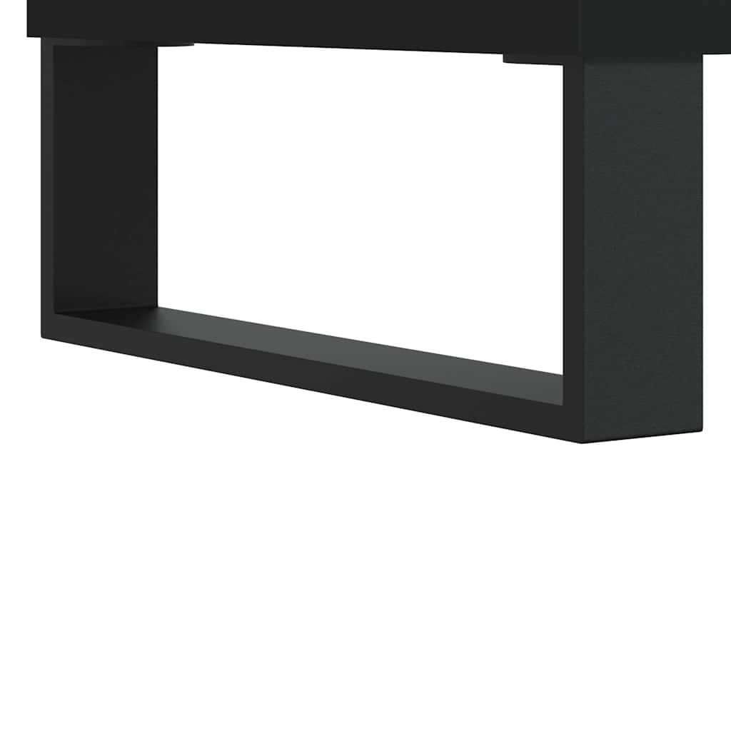Coffee table, black, 60x44.5x45cm, engineered wood