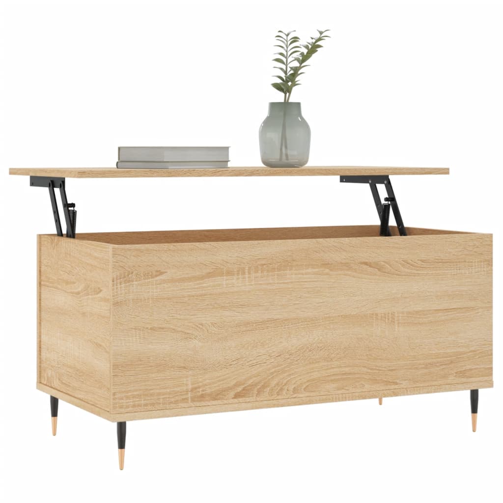 Coffee table, Sonoma oak, 90x44.5x45cm, engineered wood
