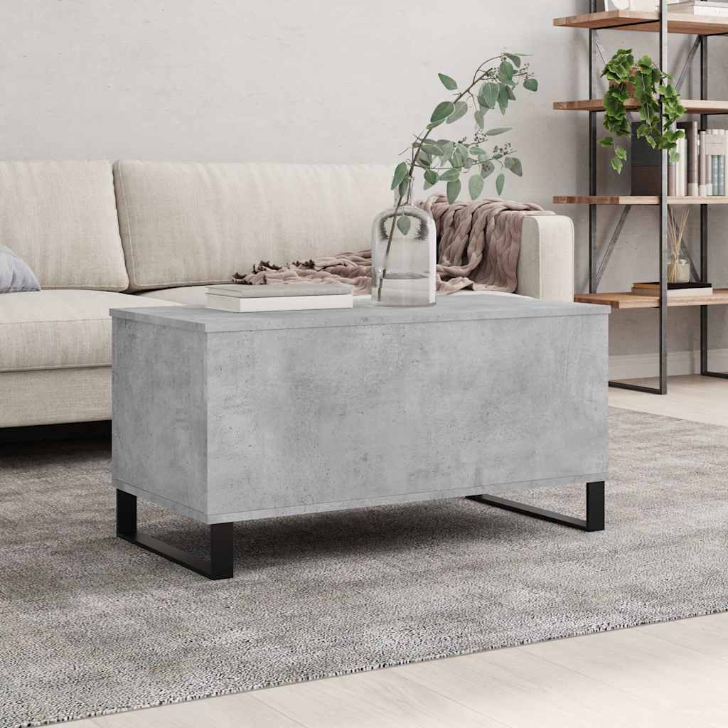 Coffee table, concrete grey, 90x44.5x45cm, engineered wood