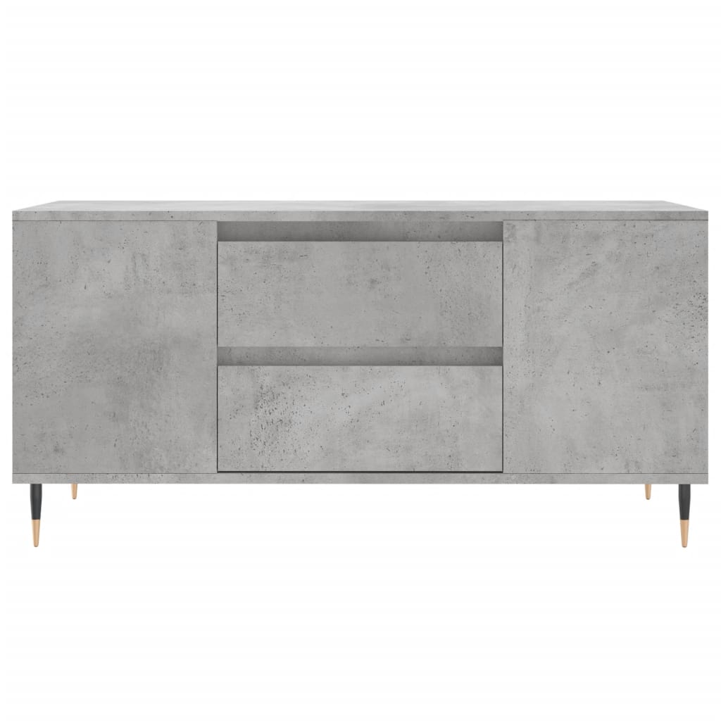 Kavos staliukas, betono pilkas, 102x44,5x50cm, apdirbta mediena