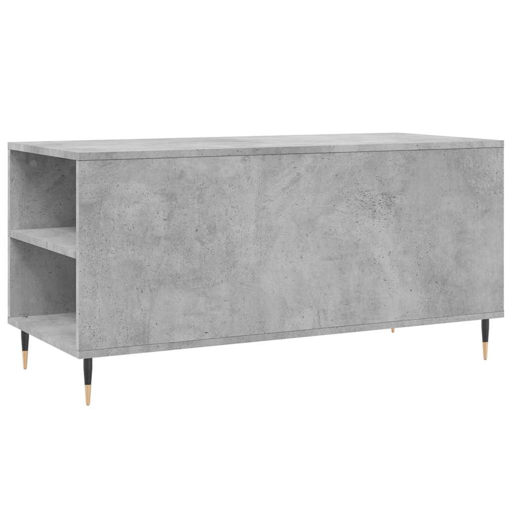 Kavos staliukas, betono pilkas, 102x44,5x50cm, apdirbta mediena