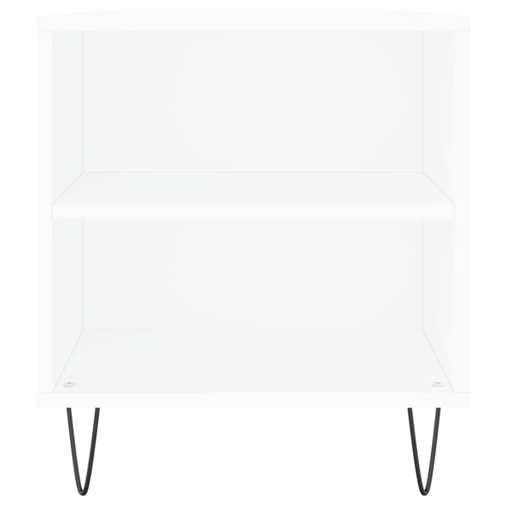 Kafijas galdiņš, balts, 102x44,5x50cm, apstrādāta koksne