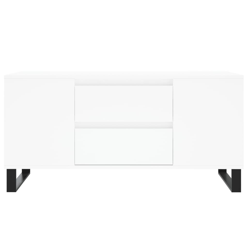 Kavos staliukas, baltas, 102x44,5x50cm, apdirbta mediena