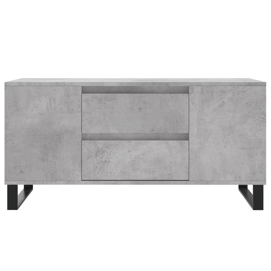 Galda virsma, betona pelēka, 102x44,5x50cm, apstrādāta koksne