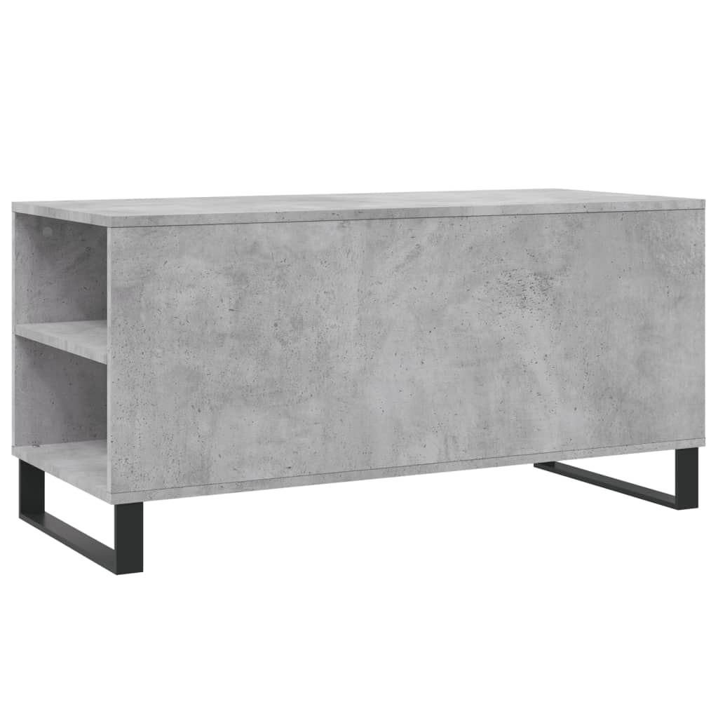 Galda virsma, betona pelēka, 102x44,5x50cm, apstrādāta koksne