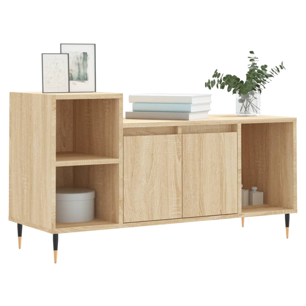TV cabinet, oak, 100x35x55cm, treated wood