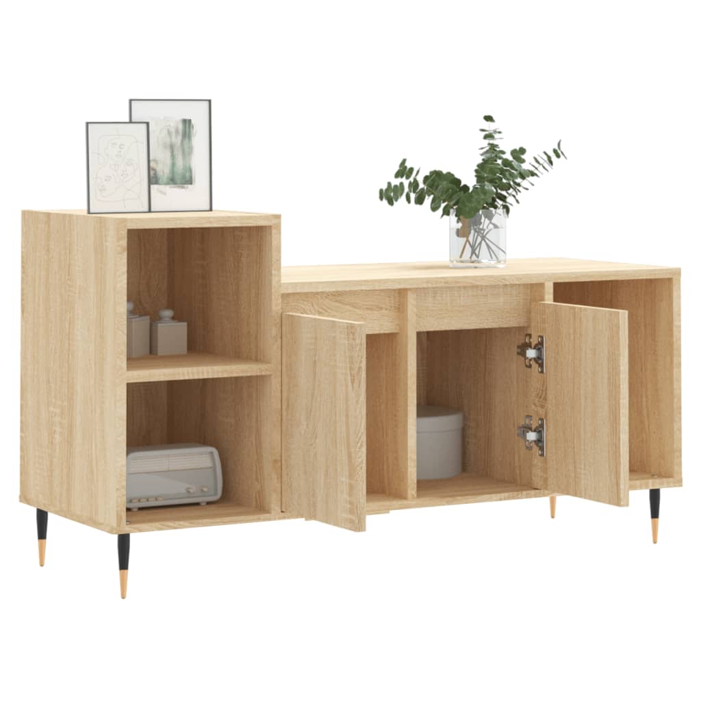 TV cabinet, oak, 100x35x55cm, treated wood