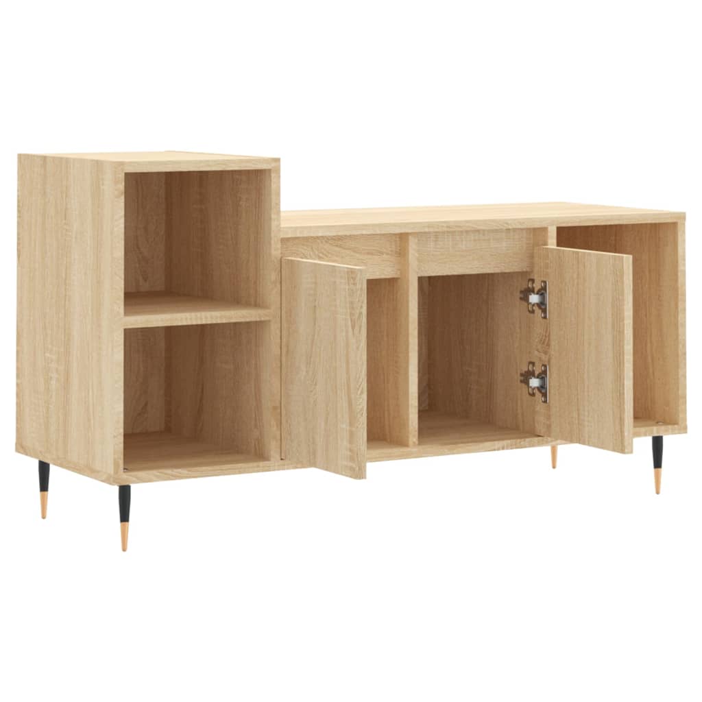 TV cabinet, oak, 100x35x55cm, treated wood