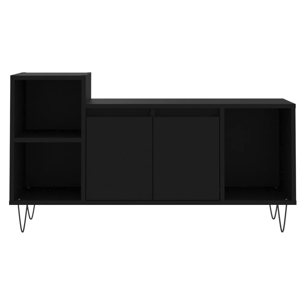 TV skapītis, melns, 100x35x55cm, koka
