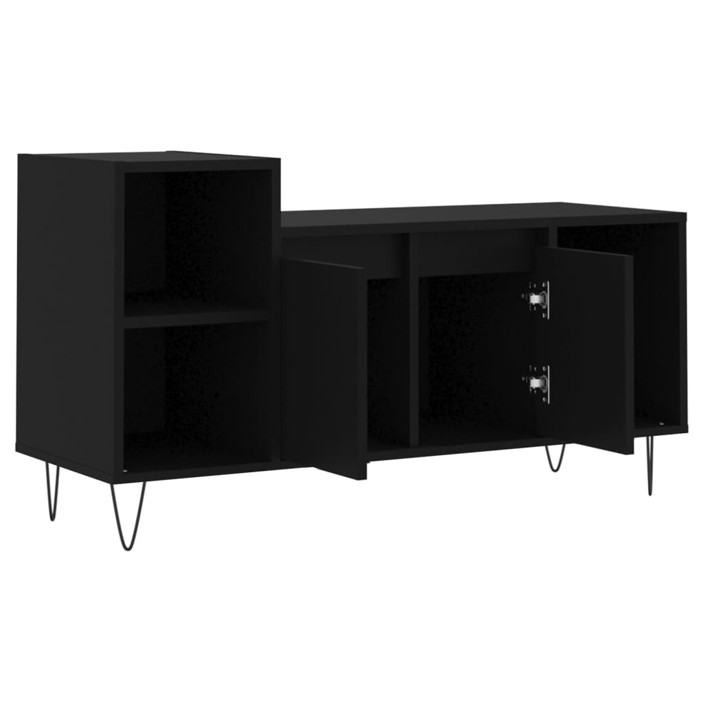 TV skapītis, melns, 100x35x55cm, koka