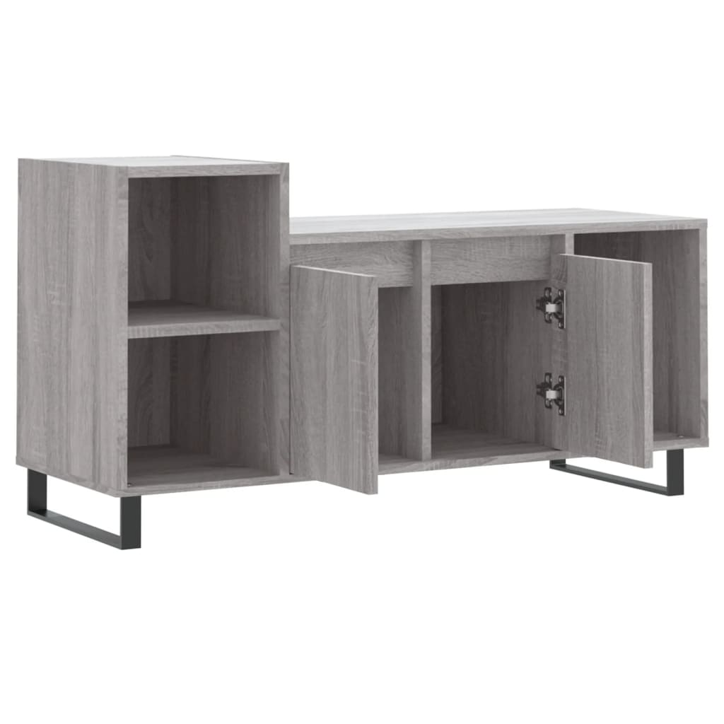 TV cabinet, grey oak, 100x35x55cm, wood