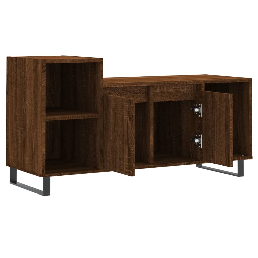 TV cabinet, brown oak, 100x35x55cm, wood