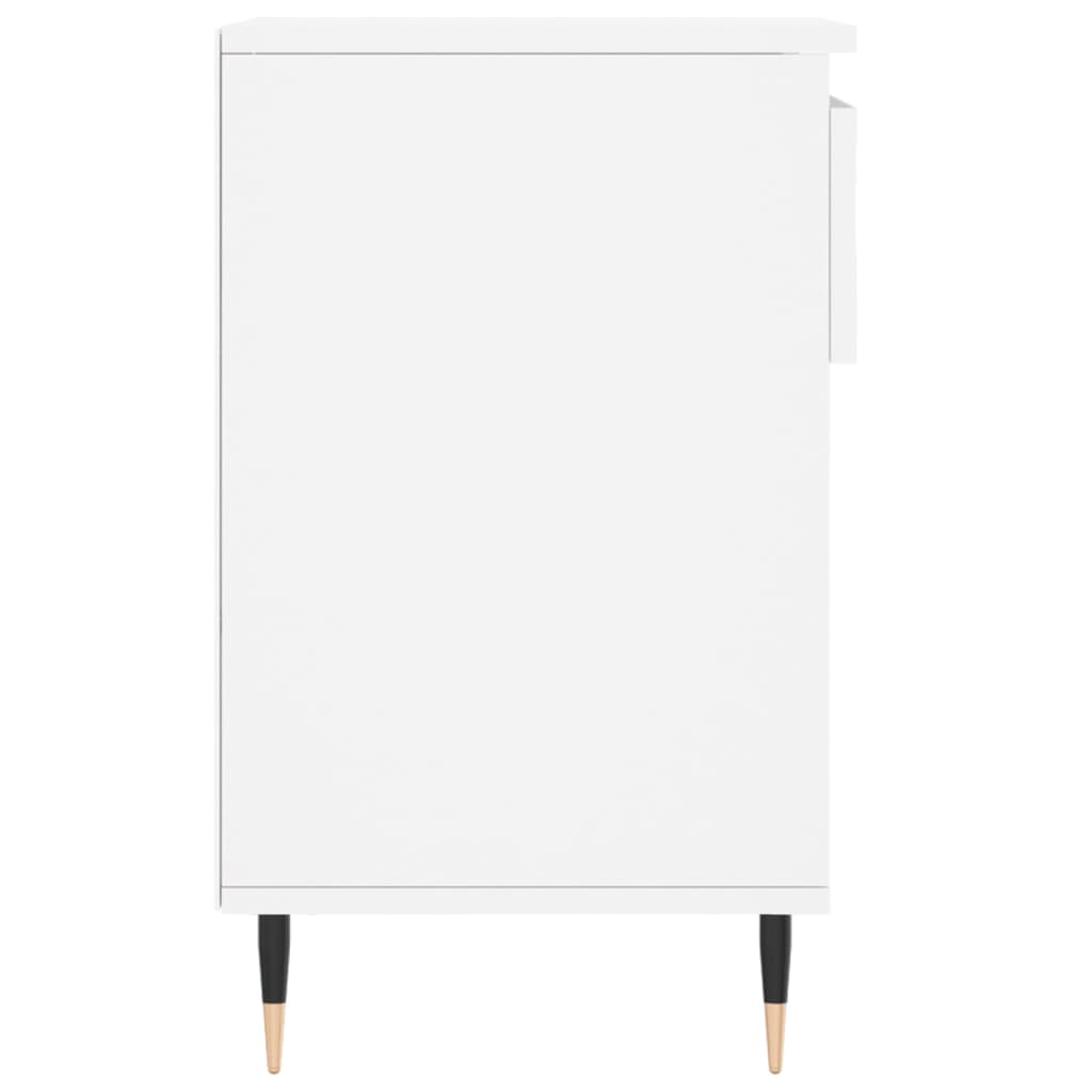 Spintelė batams, baltos spalvos, 102x36x60cm, apdirbta mediena