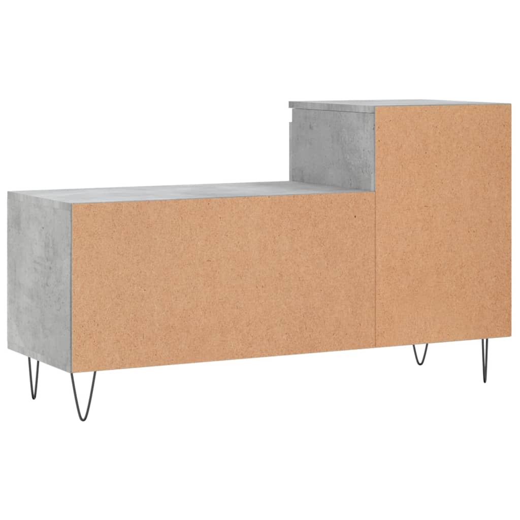 Apavu skapis, betona pelēks, 102x36x60cm, apstrādāta koksne