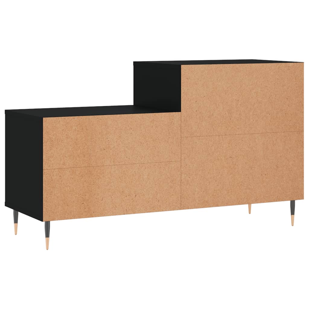 Apavu skapis, melns, 102x36x60cm, apstrādāta koksne