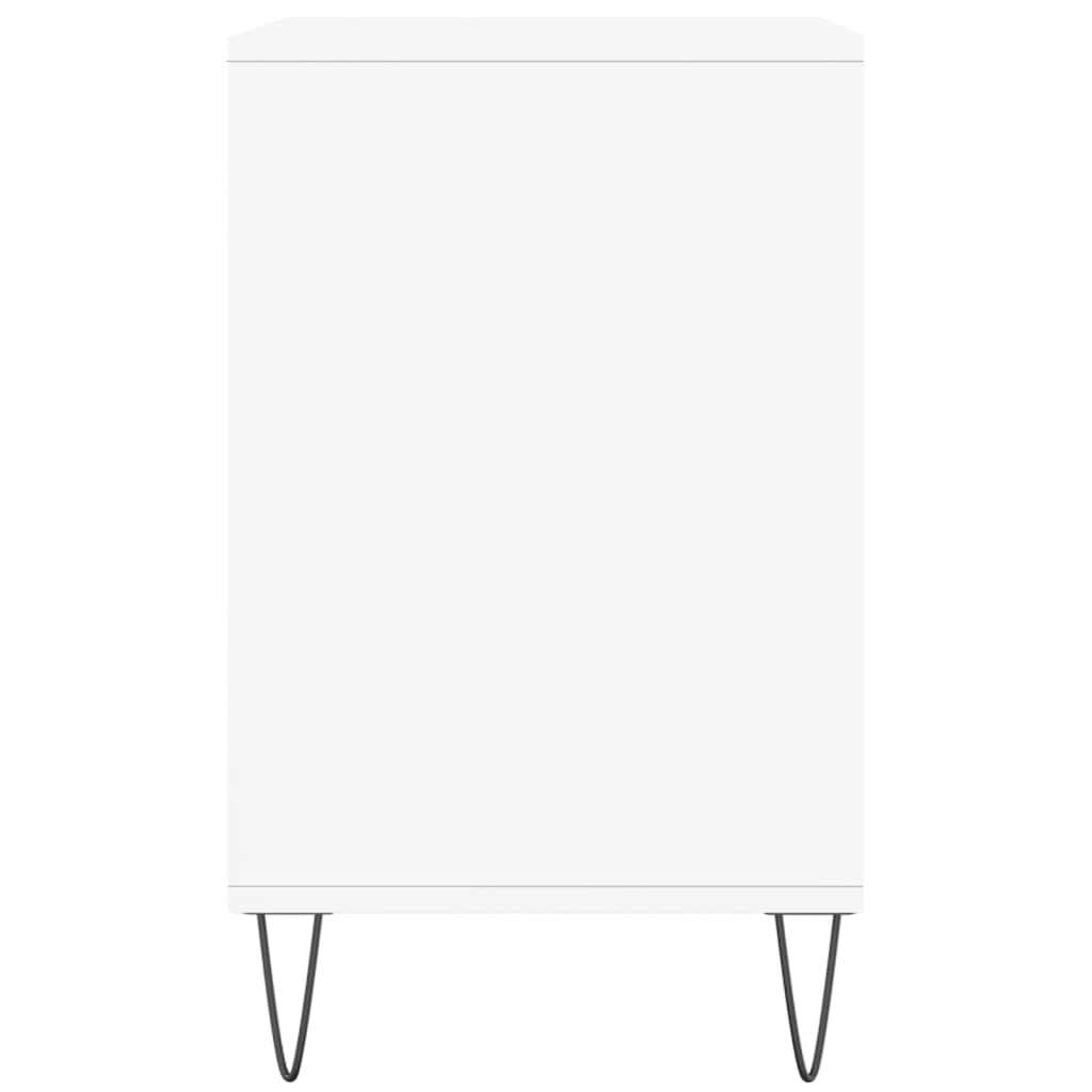 Spintelė batams, baltos spalvos, 102x36x60cm, apdirbta mediena