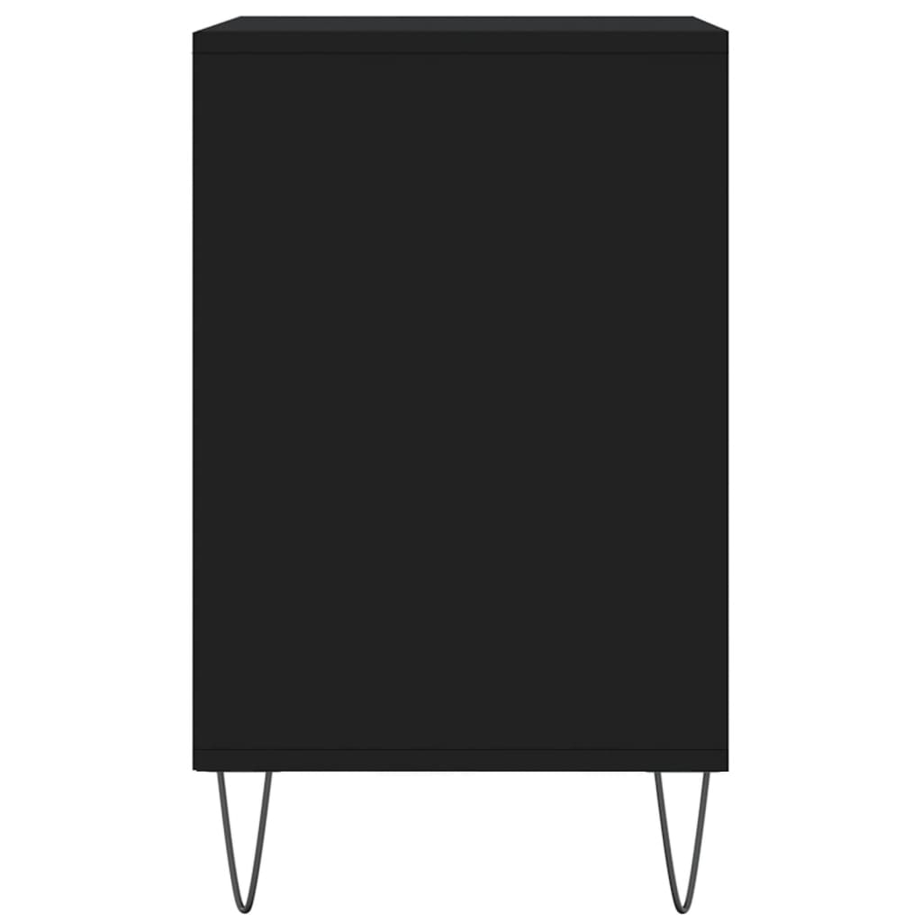 Spintelė batams, juodos spalvos, 102x36x60cm, apdirbta mediena