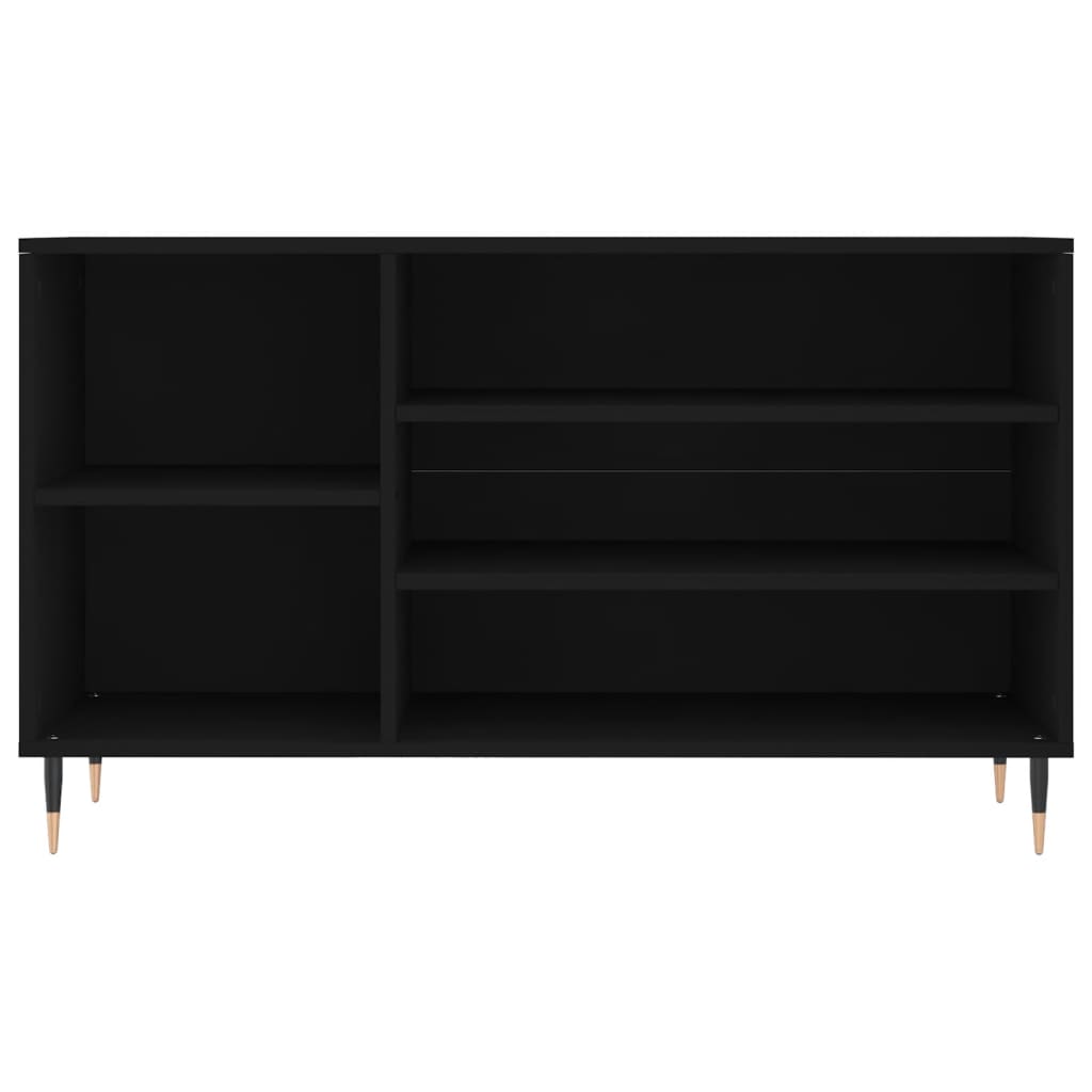 Apavu skapis, melns, 102x36x60cm, apstrādāta koksne