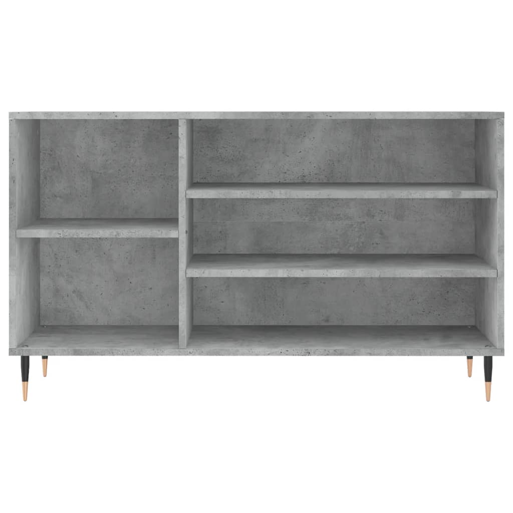 Apavu skapis, betona pelēks, 102x36x60cm, apstrādāta koksne