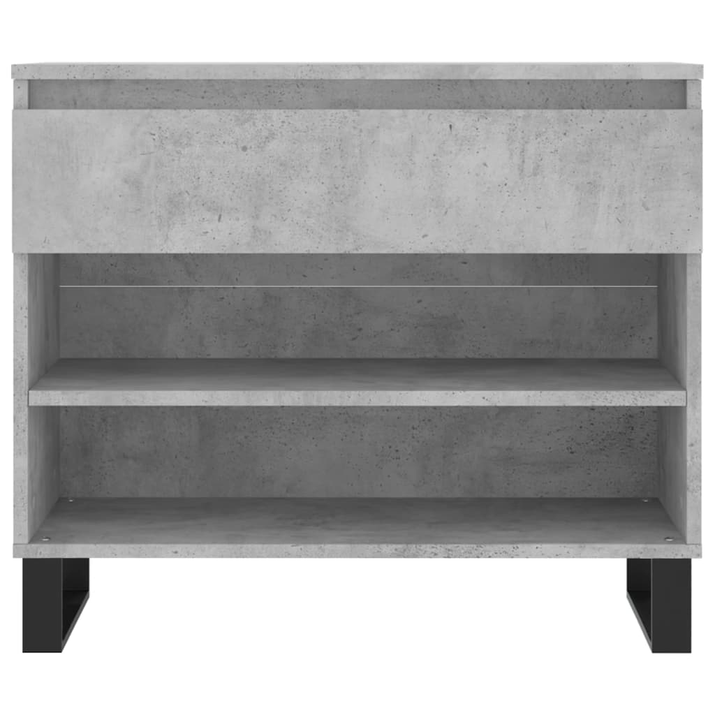 Shoe cabinet, concrete gray, 70x36x60cm, engineered wood