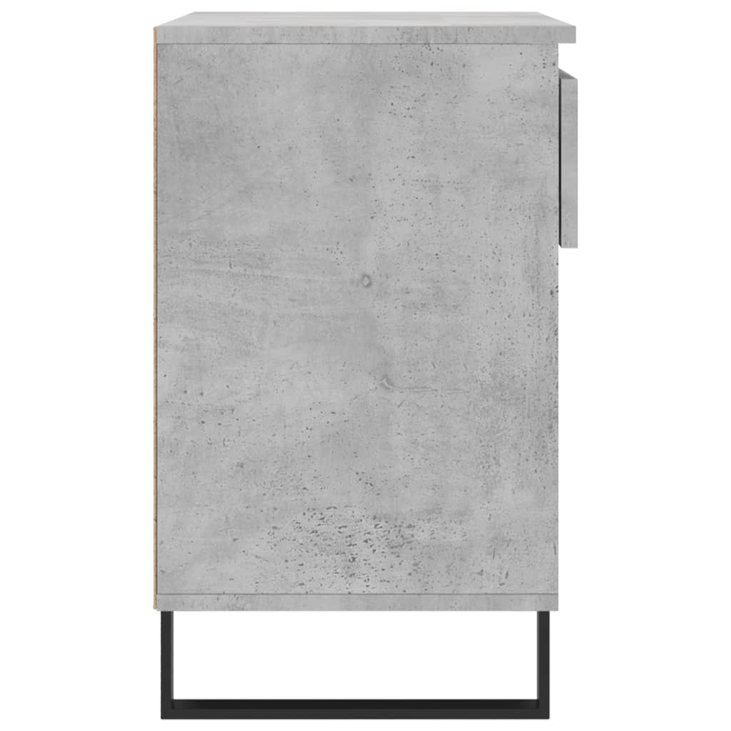 Shoe cabinet, concrete gray, 70x36x60cm, engineered wood