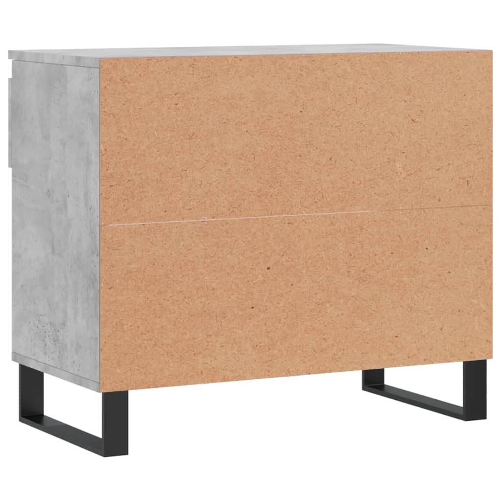 Shoe cabinet, concrete gray, 70x36x60cm, engineered wood