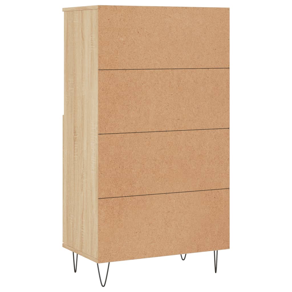Chest of drawers, oak colour, 60x36x110cm, engineered wood