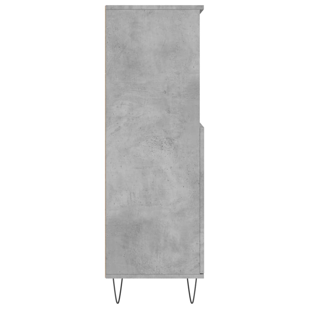 Komoda, betono pilkos spalvos, 60x36x110cm, apdirbta mediena
