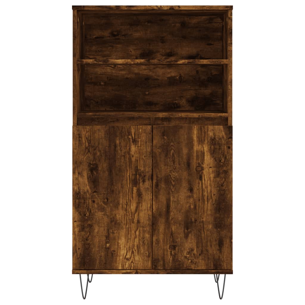 Chest of drawers, smoked oak colour, 60x36x110cm, engineered wood