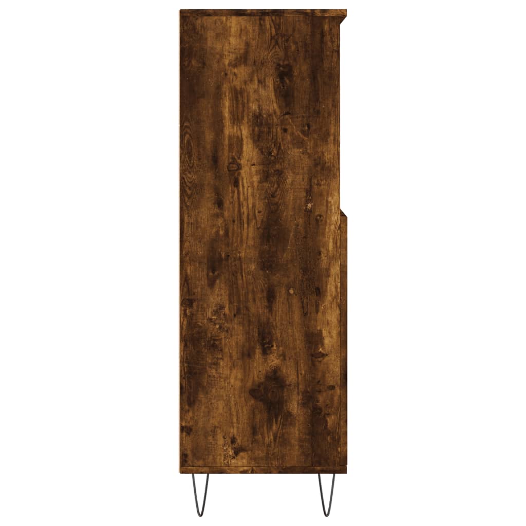 Chest of drawers, smoked oak colour, 60x36x110cm, engineered wood