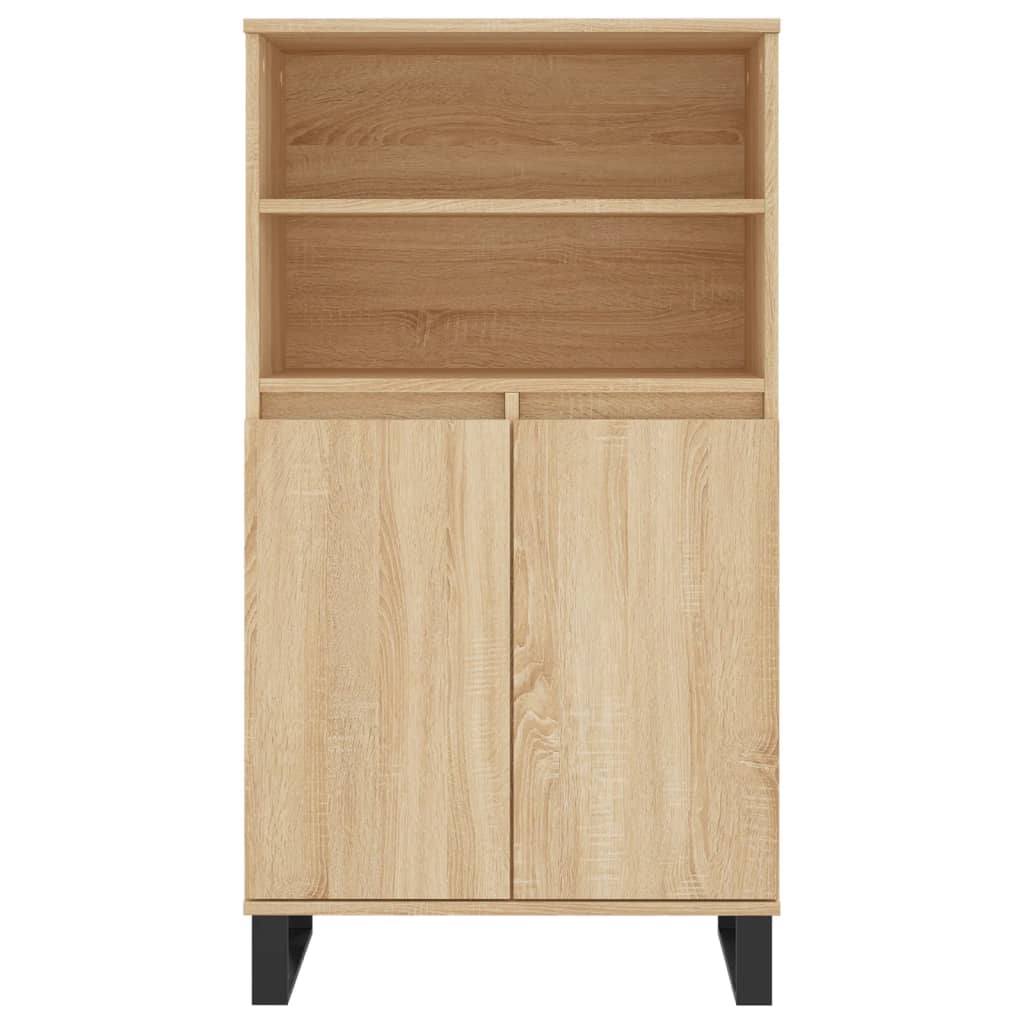 Chest of drawers, oak colour, 60x36x110cm, engineered wood