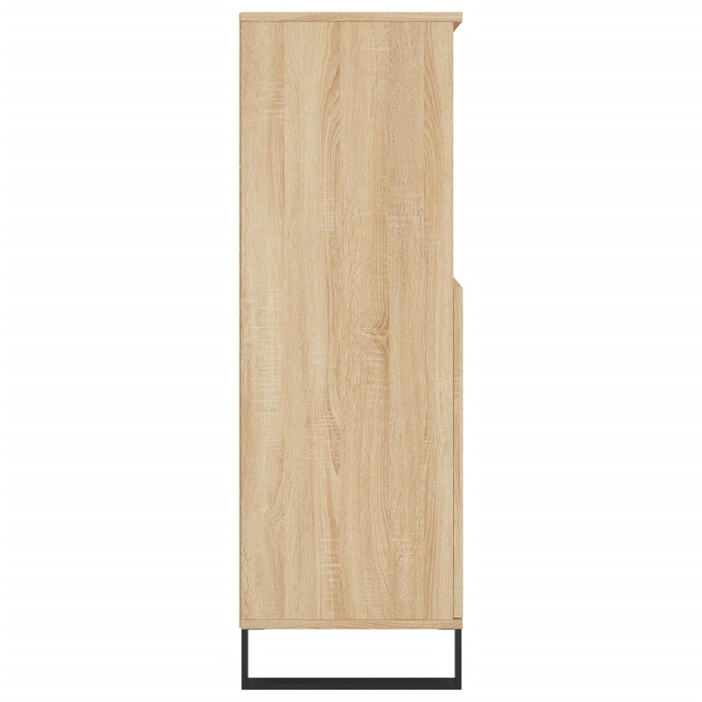 Chest of drawers, oak colour, 60x36x110cm, engineered wood