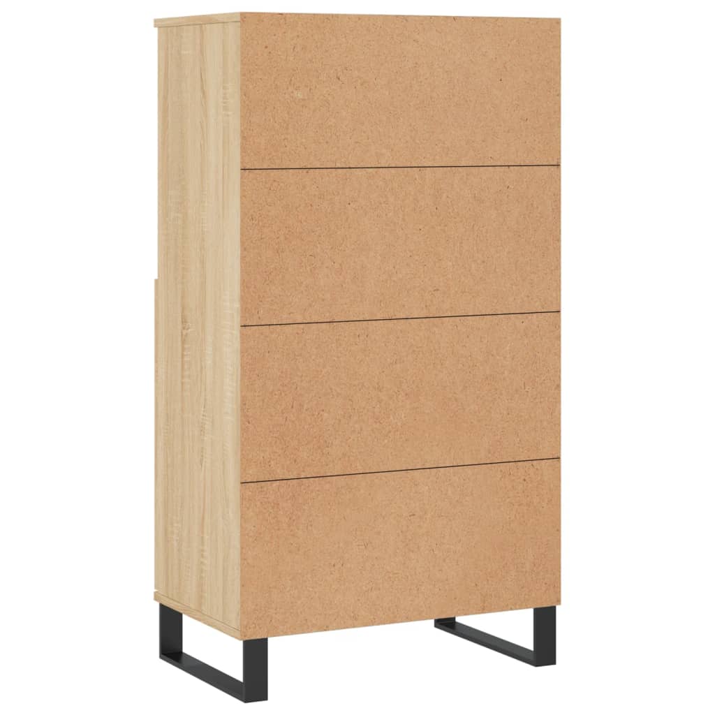 Chest of drawers, oak colour, 60x36x110cm, engineered wood