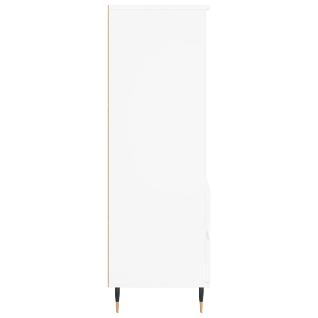 Komoda, baltos spalvos, 40x36x110cm, apdirbta mediena