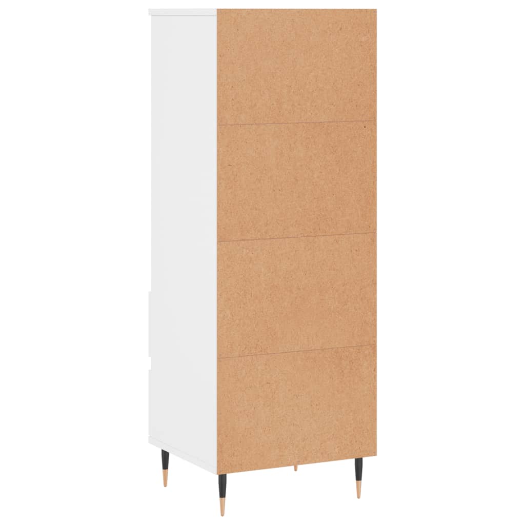 Komoda, baltos spalvos, 40x36x110cm, apdirbta mediena