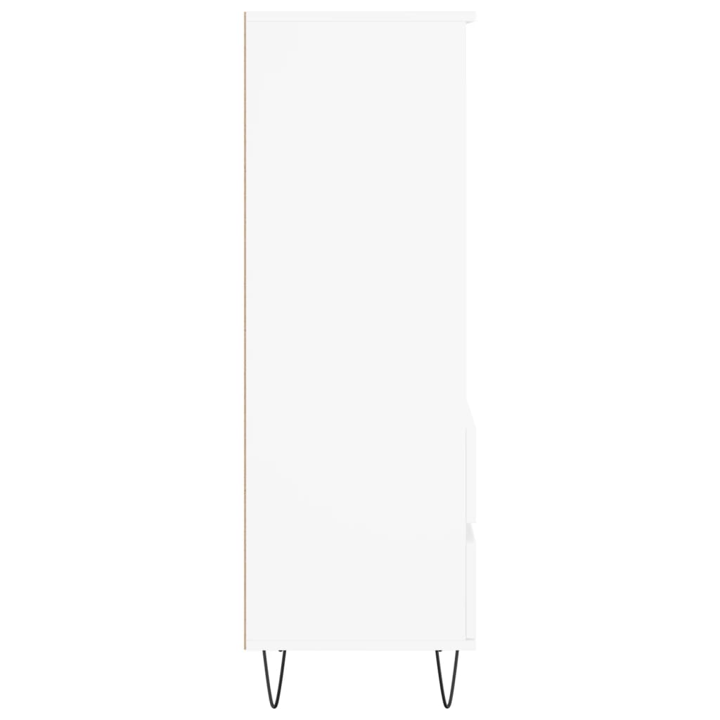 Kumode, balta, 40x36x110cm, apstrādāta koksne