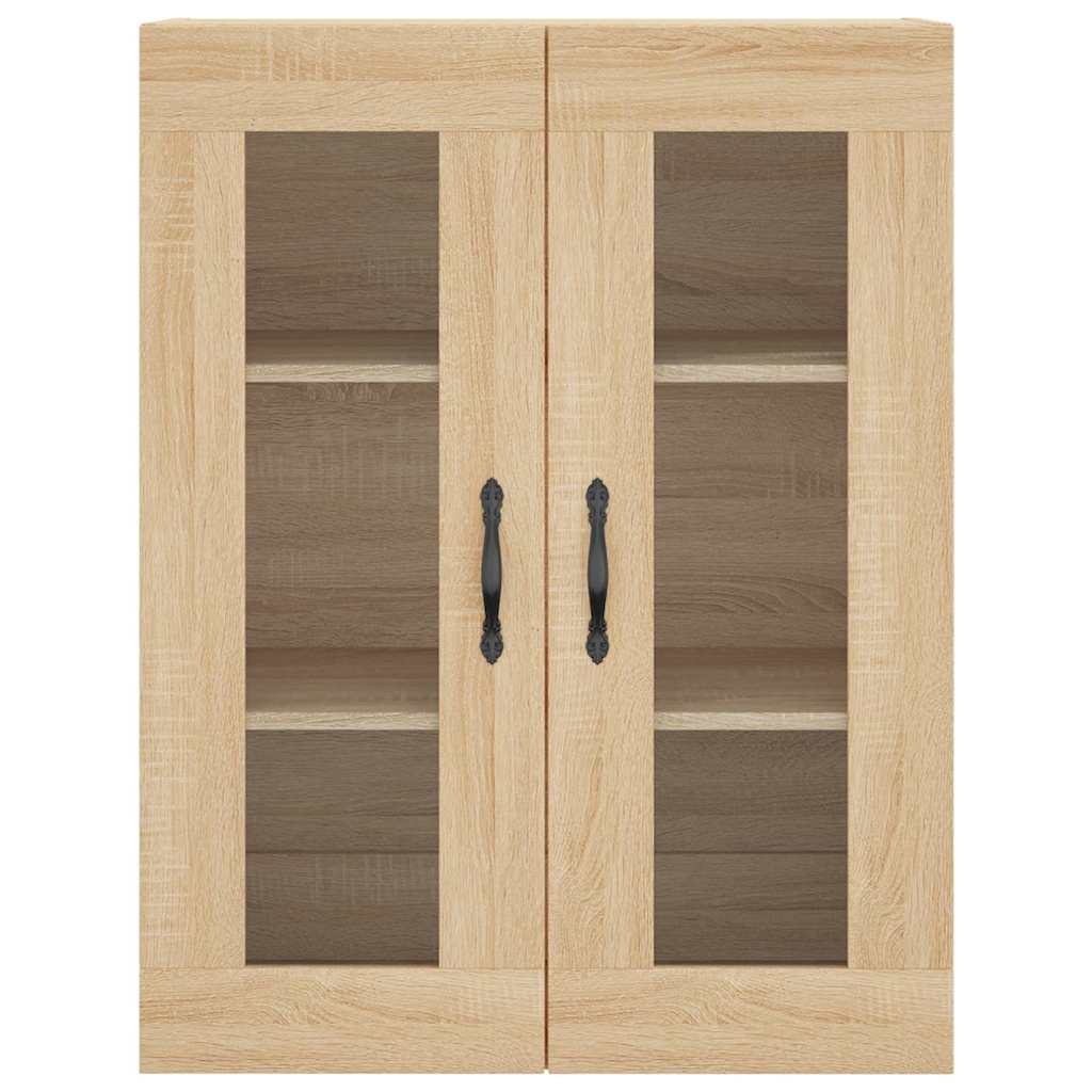 Wall-mounted cabinet, oak, 69.5x34x90cm, wood