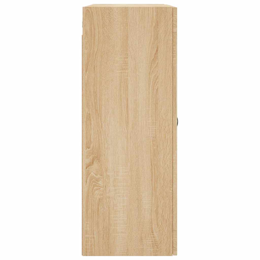 Wall-mounted cabinet, oak, 69.5x34x90cm, wood