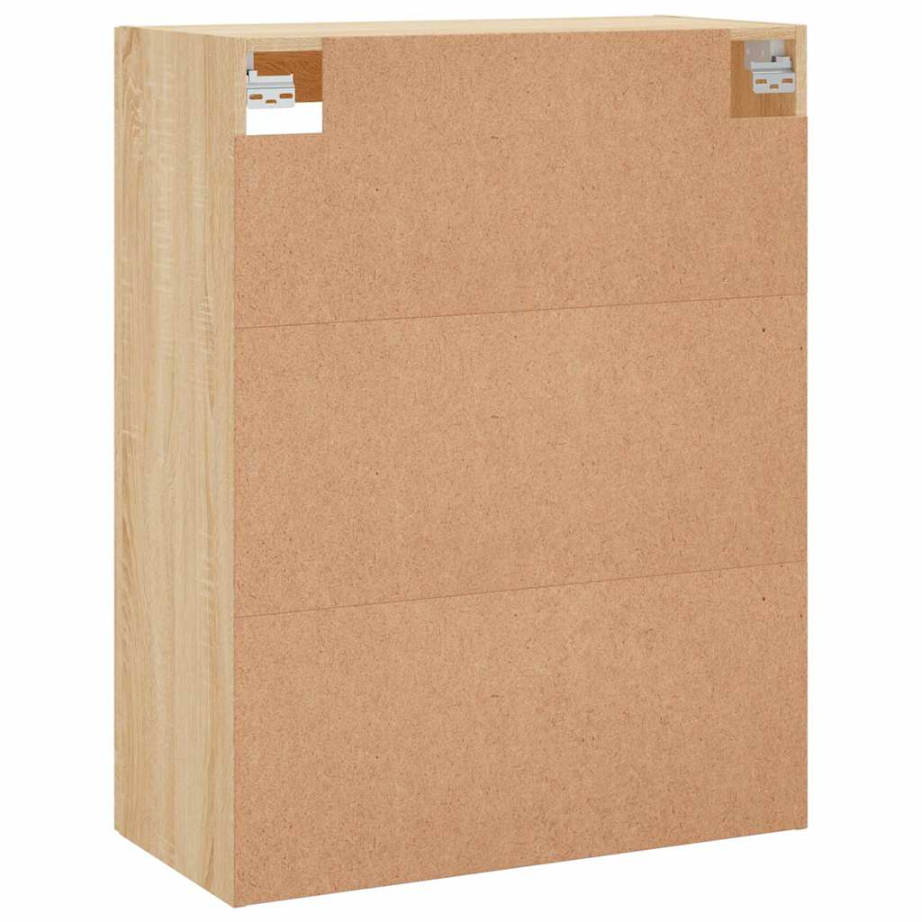 Wall-mounted cabinet, oak, 69.5x34x90cm, wood