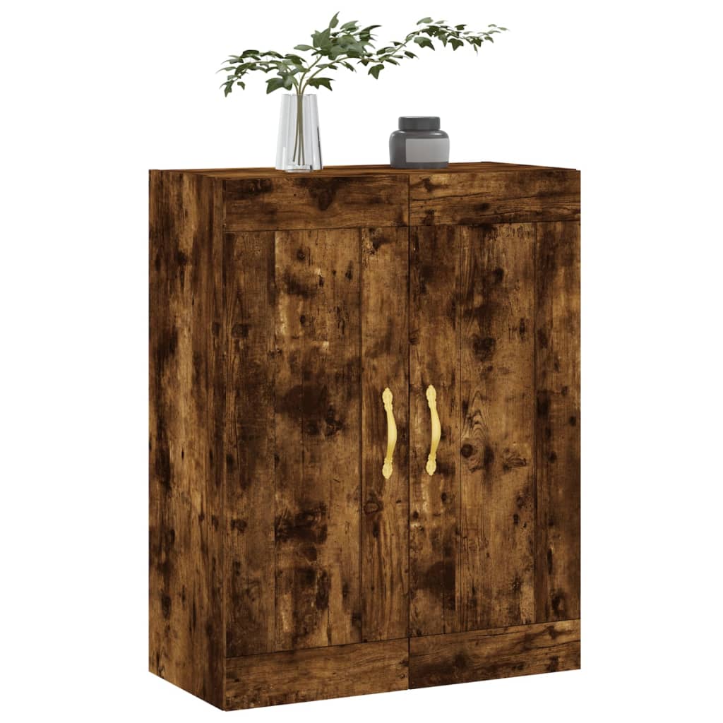 Wall-mounted cabinet, smoke, 69.5x34x90cm, wood