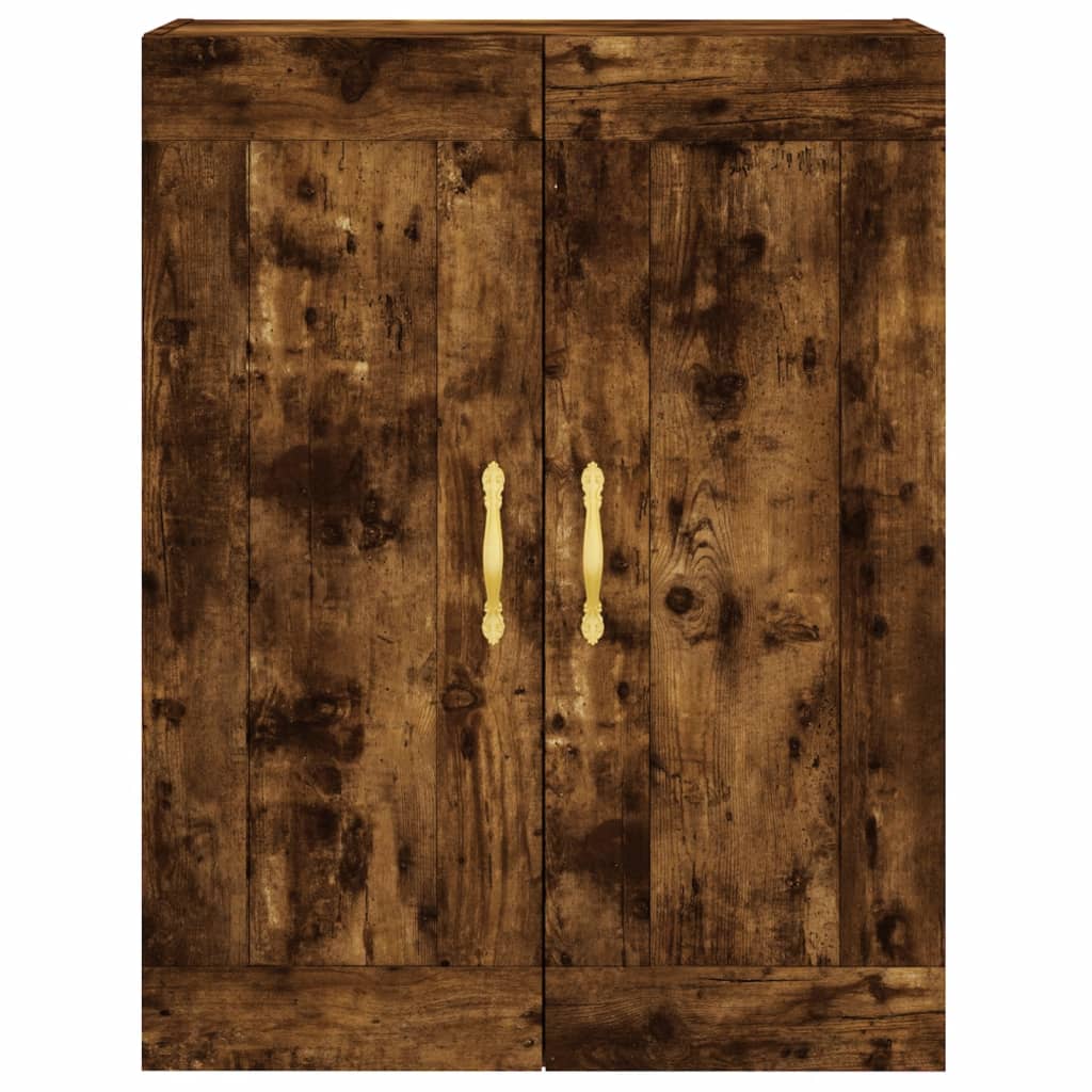 Wall-mounted cabinet, smoke, 69.5x34x90cm, wood