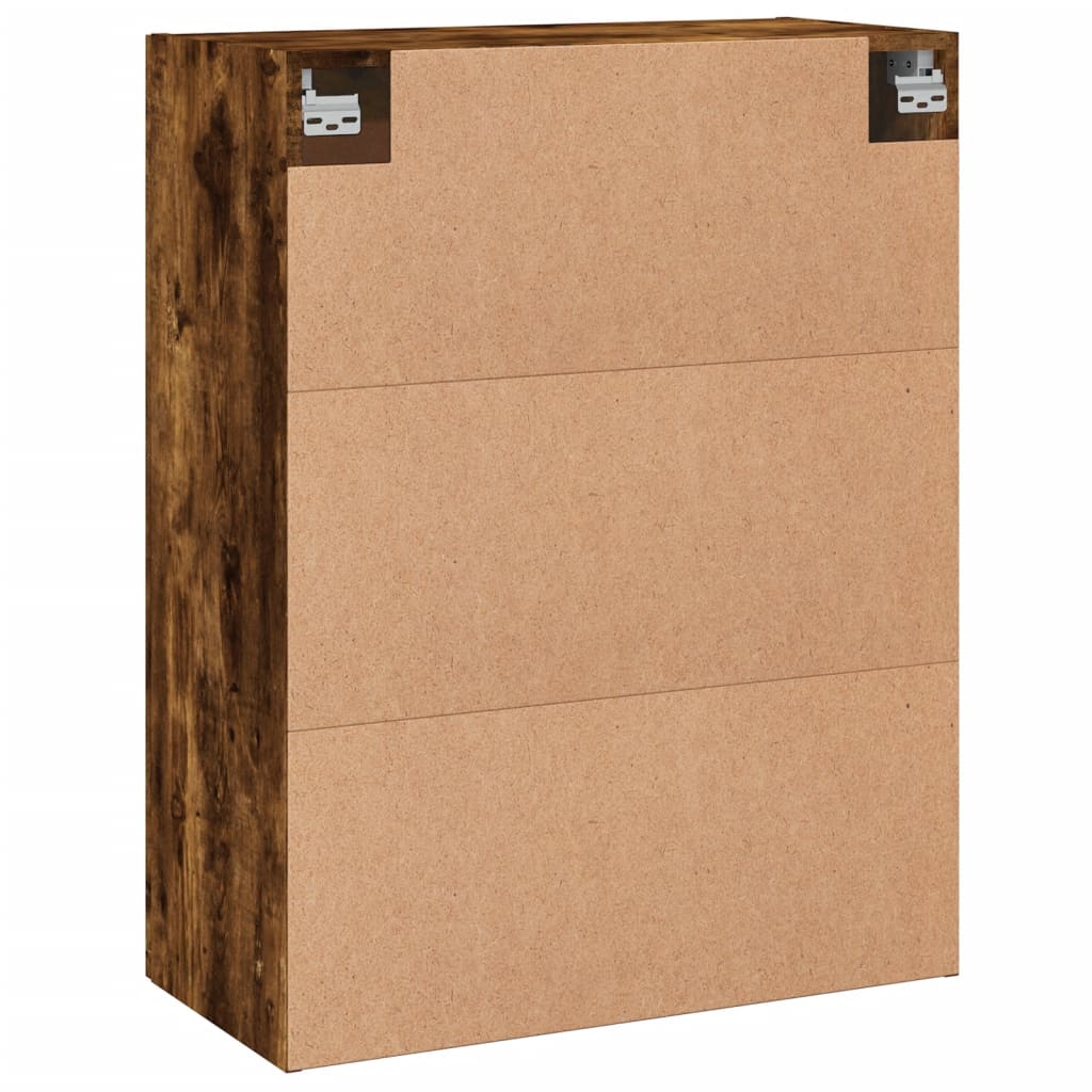 Wall-mounted cabinet, smoke, 69.5x34x90cm, wood