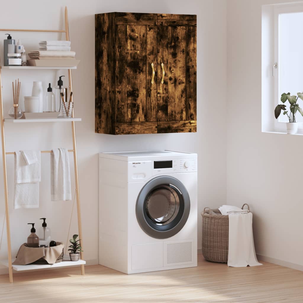 Wall-mounted cabinet, smoke, 69.5x34x90cm, wood