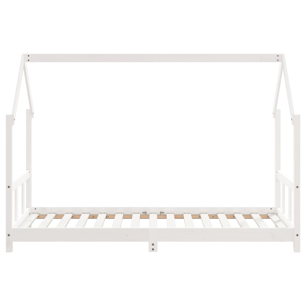 Children's bed frame, white, 90x190cm, solid pine