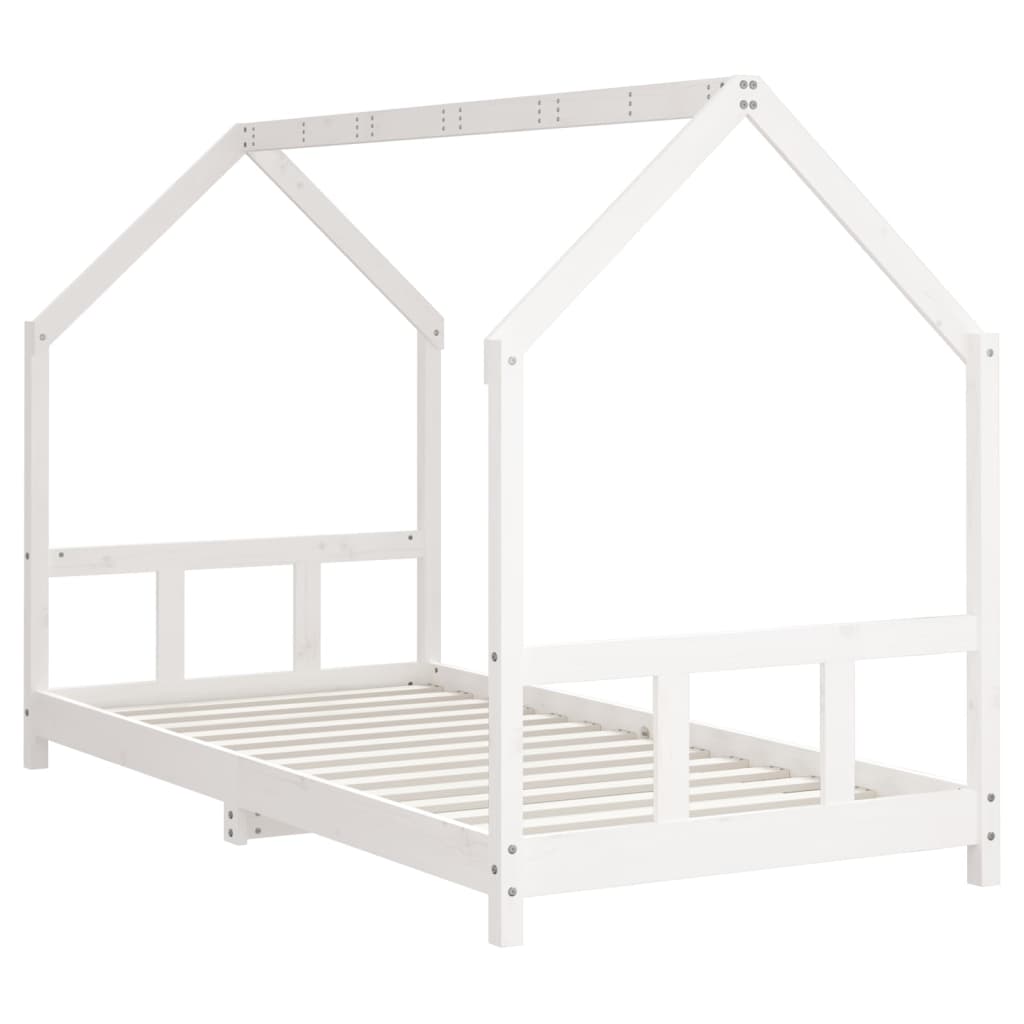 Children's bed frame, white, 90x190cm, solid pine
