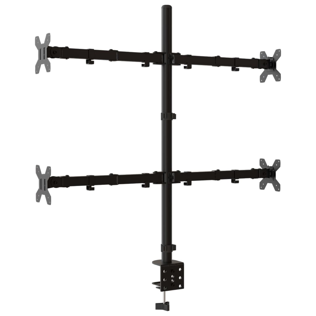 Monitora kronšteins, melnā krāsā, tērauds, VESA 75/100mm