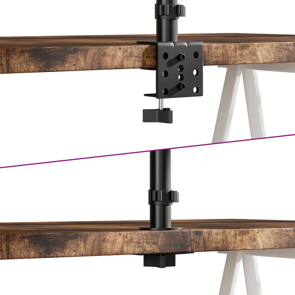 Monitor stand, black, steel, VESA 75/100mm