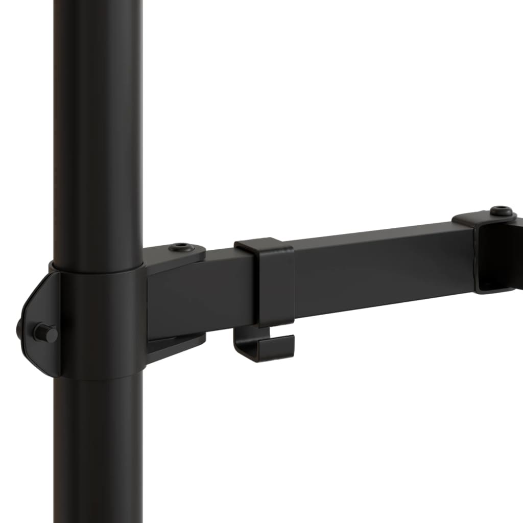 Monitor stand, black, steel, VESA 75/100mm